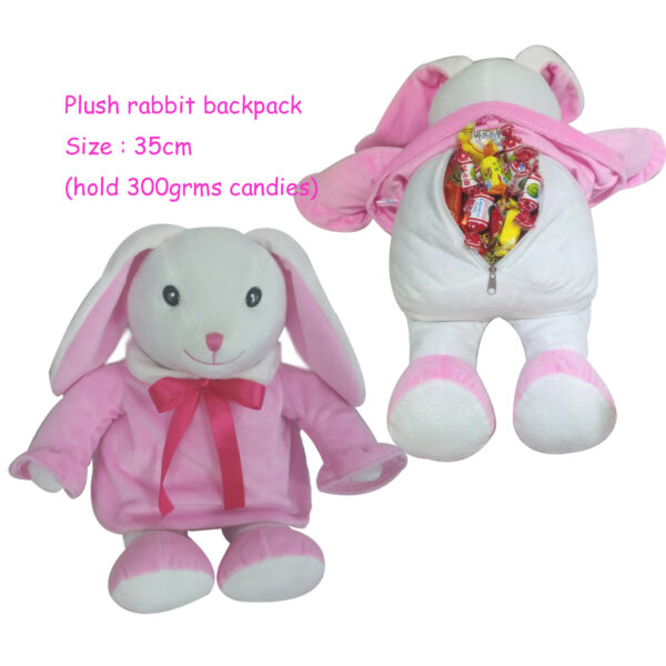 Forever New Stylish Russian Sugar Bag Plush Animal Design Backpack - 图片 2