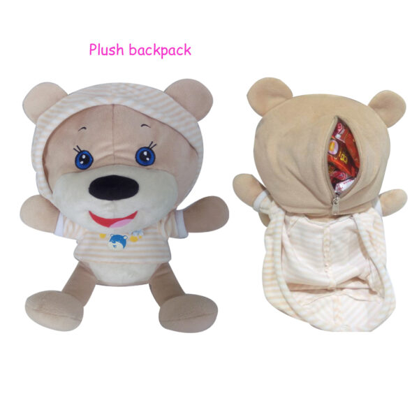 Forever New Stylish Russian Sugar Bag Plush Animal Design Backpack - 图片 3