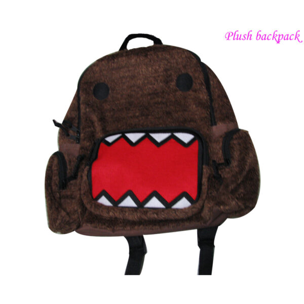 UK NMR Domo Face Cartoon Character Shoulder Bag Toy Bag Character Cute Soft Filling Bag