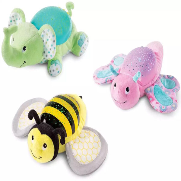 Electronic Stuffed Bees Sparkling Toy Lights Turn on